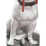 LLADRO' Figurina Cane Jack Russell con Liquirizia 34x27cm Porcellana
