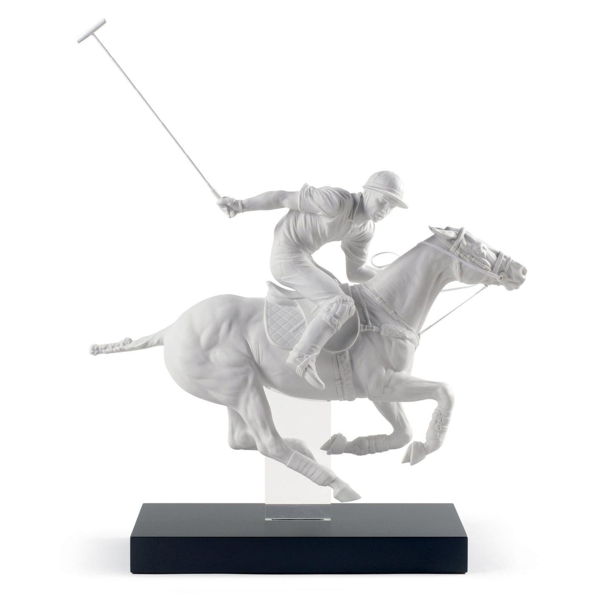 Lladró Figurina Giocatore di Polo Edizione Limitata 61x50cm Porcellana