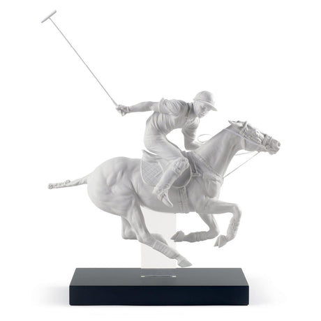 Lladró Figurina Giocatore di Polo Edizione Limitata 61x50cm Porcellana