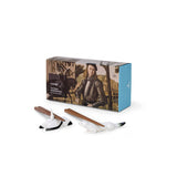 Lladró Set di Bacchette Ermellino e Gru 6x23cm Porcellana
