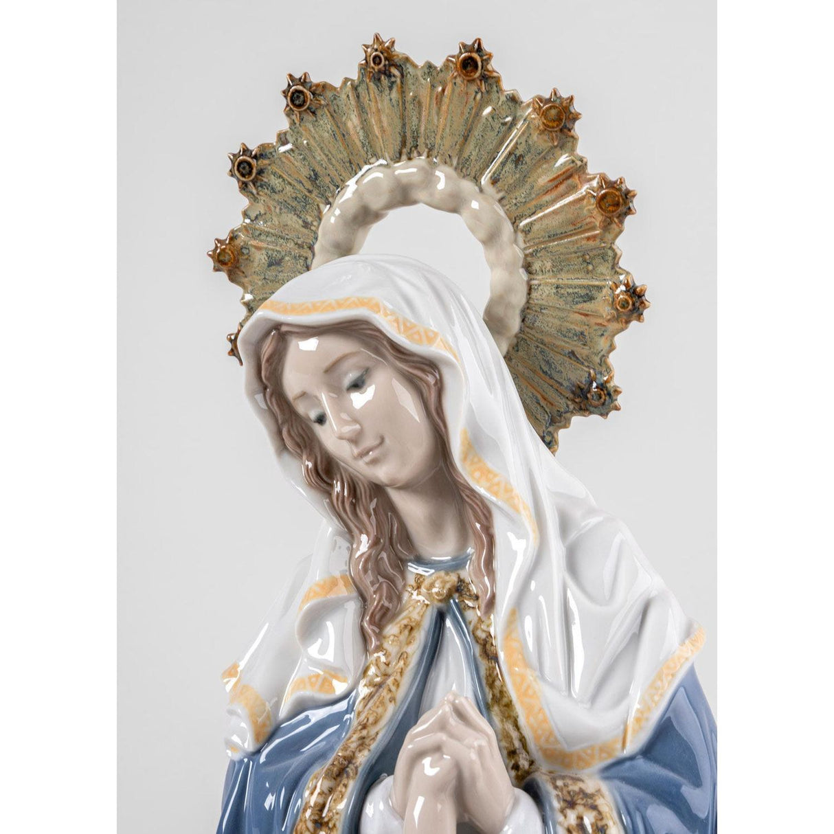 Lladró Figurina la Madonna Della Divina Provvidenza 42x18cm Porcellana