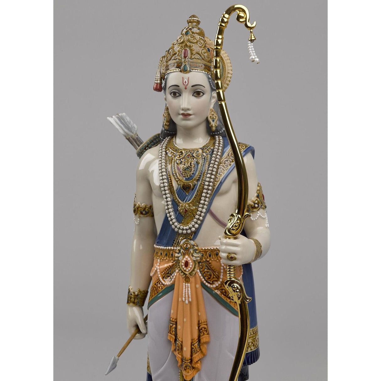 Lladró Scultura Lakshman e Hanuman Edizione Limitata 46x29cm Porcellana