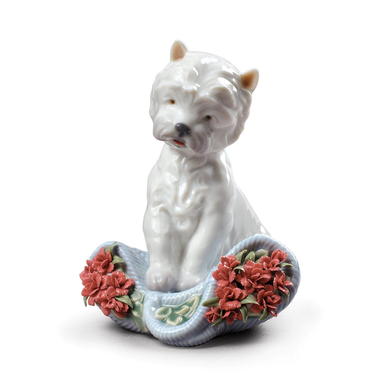 Lladró Figurina Cane Carattere Giocherellone 12x9cm Porcellana