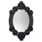 Lladró Specchio da Parete Ovale Nero Edizione Limitata 93x58cm Porcellana