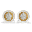 Lladró Set Piatti Decorativi Dea Lakshmi e Lord Ganesha Lustro Oro 10x21cm Porcellana