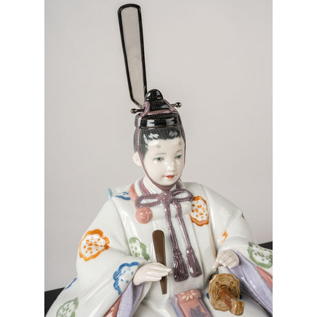 Lladró Scultura Hina Dolls Incisione Floreale Serie Limitata 26x41cm Porcellana