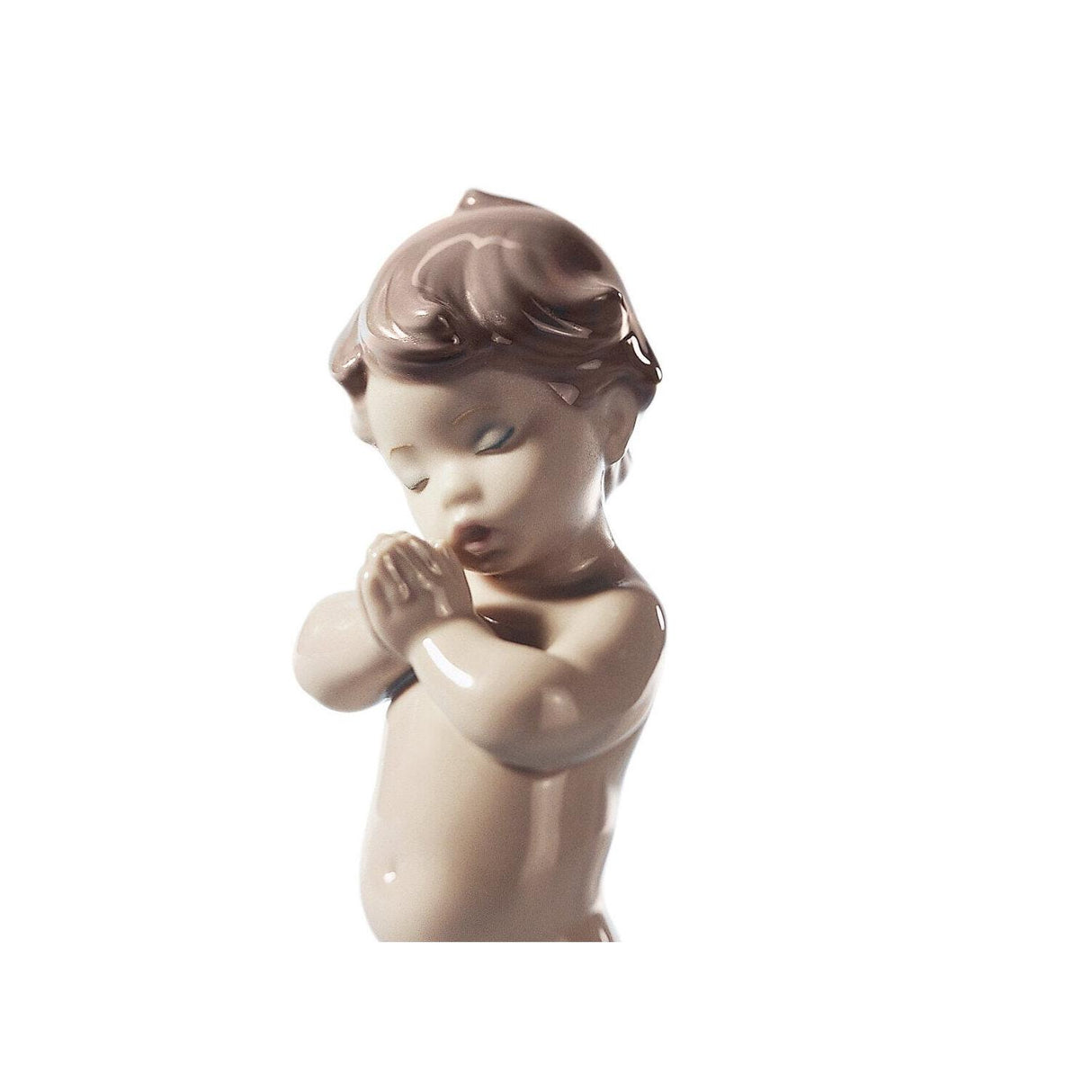 LLADRO' Figurina Bimbo Che Prega 13x7cm Porcellana