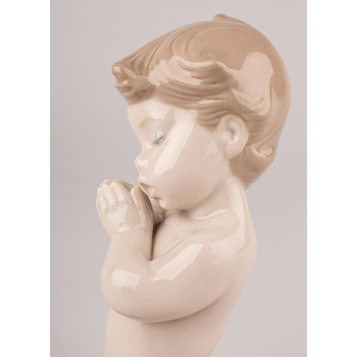 LLADRO' Figurina Bimbo Che Prega 13x7cm Porcellana