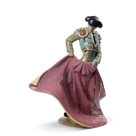 Lladró Scultura Il Matador Verde Edizione Limitata 46x43cm Porcellana