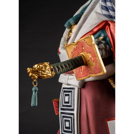 Lladró Scultura Japan Kabuki Serie Limitata 71x47cm Porcellana