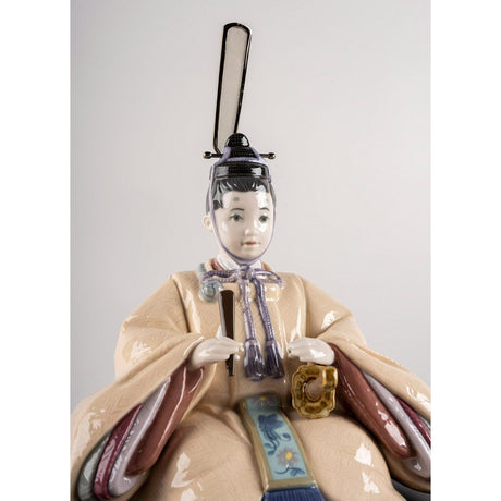 Lladró Figurina Hina Dolls Beige e Rosa 26x41cm Porcellana