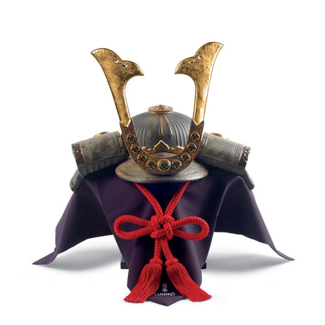 Lladró Figurina Elmetto Samurai Edizione Limitata 35x30cm Porcellana