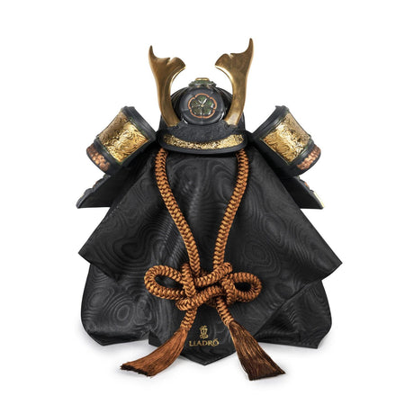 Lladró Figura Elmetto Samurai Arancione 35x35cm Porcellana