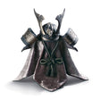 Lladró Figurina Elmetto Samurai Drago Lustro Argento 35x20cm Porcellana
