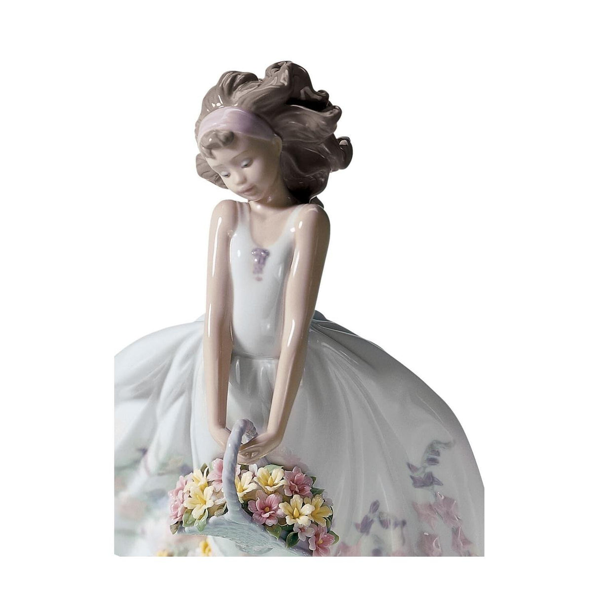 Lladró Figurina Fiori Silvestri 26x21cm Porcellana