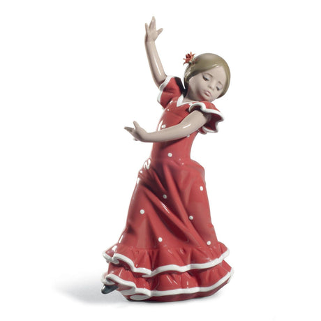 Lladró Figurina Ballerina Rosso 19x10cm Porcellana