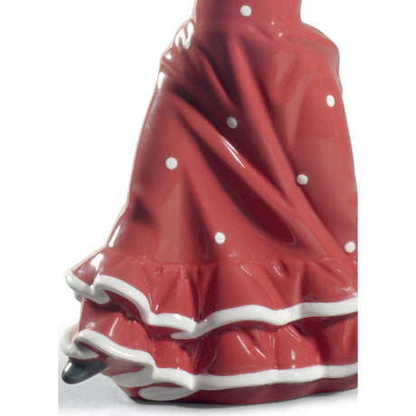 Lladró Figurina Ballerina Rosso 19x10cm Porcellana