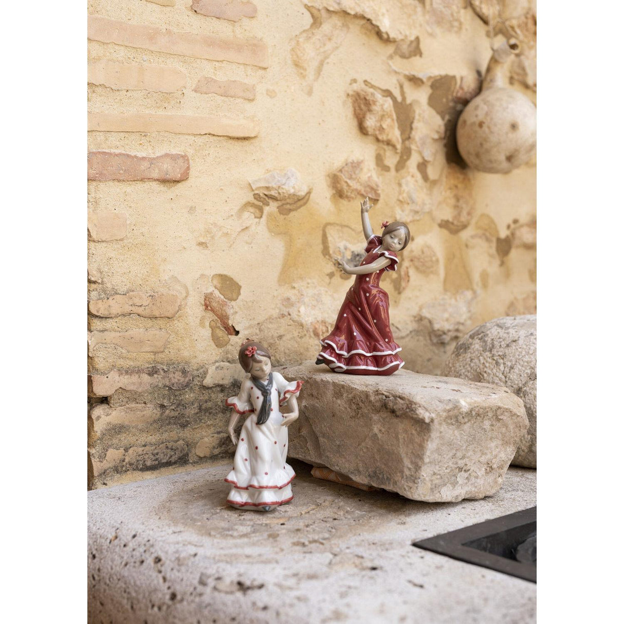 LLADRO' Figurina Ballerina Rosso 19x10cm Porcellana