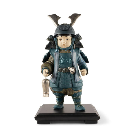 Lladró Scultura Bambino Samurai Serie Limitata 36x21cm Porcellana