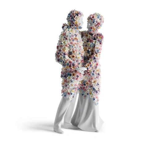 Lladró Scultura Amore III Fiori 34x17cm Porcellana
