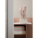 LLADRO' Scultura Amore III Fiori 34x17cm Porcellana