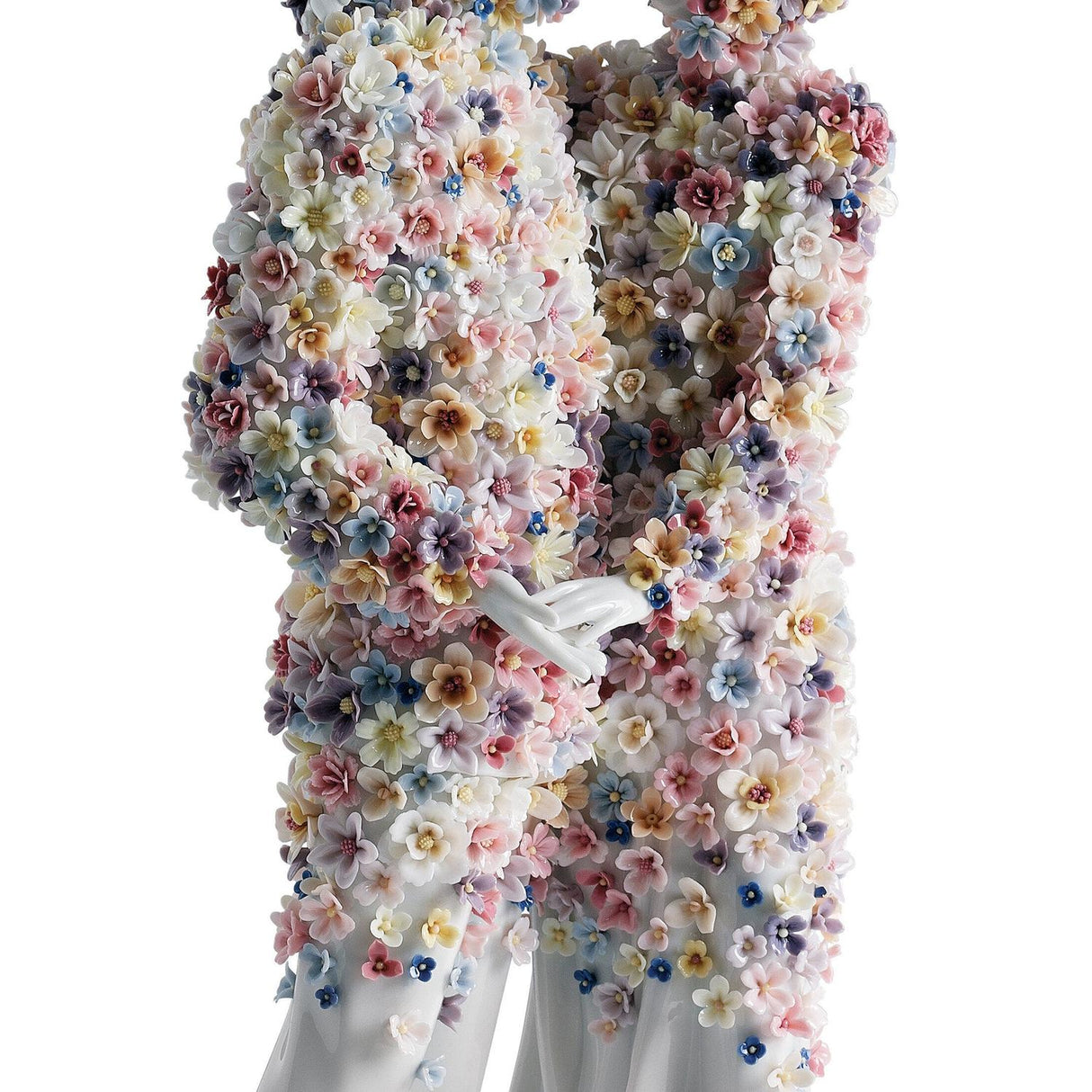 LLADRO' Scultura Amore III Fiori 34x17cm Porcellana