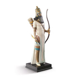 Lladró Scultura Arciere Assiro Serie Limitata 96x31cm Porcellana