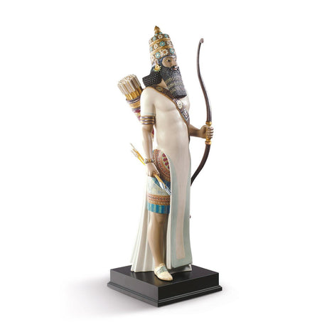 Lladró Scultura Arciere Assiro Serie Limitata 96x31cm Porcellana
