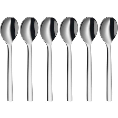 WFM Nuova Set 6 Pezzi Cucchiaini Caffè Espresso 11cm Acciaio Inox