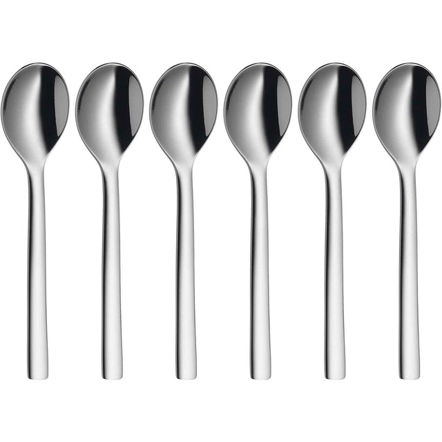 WFM Nuova Set 6 Pezzi Cucchiaini Caffè Espresso 11cm Acciaio Inox
