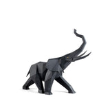 Lladró Scultura Elefante Nero Opaco 43x52cm Porcellana