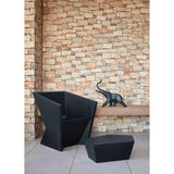 Lladró Scultura Elefante Nero Opaco 43x52cm Porcellana
