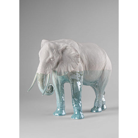 Lladró Scultura Elefante Underwater 27x36cm Porcellana