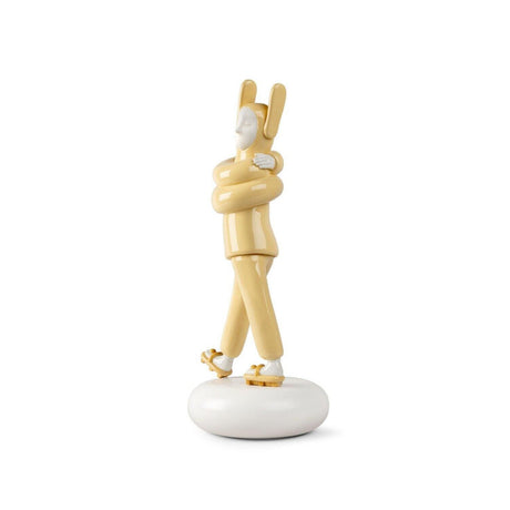 Lladró Scultura Embraced Yellow 57x25cm Porcellana