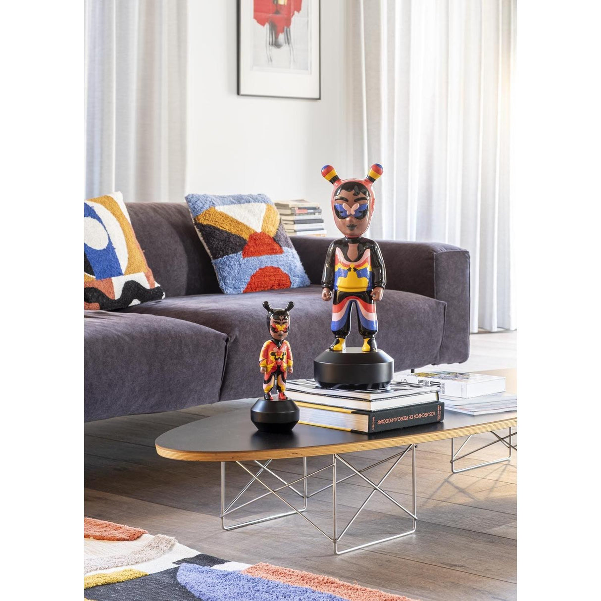 LLADRO' Scultura The Guest By Jade Purple Brown Big Serie Limitata 52x19cm Porcellana