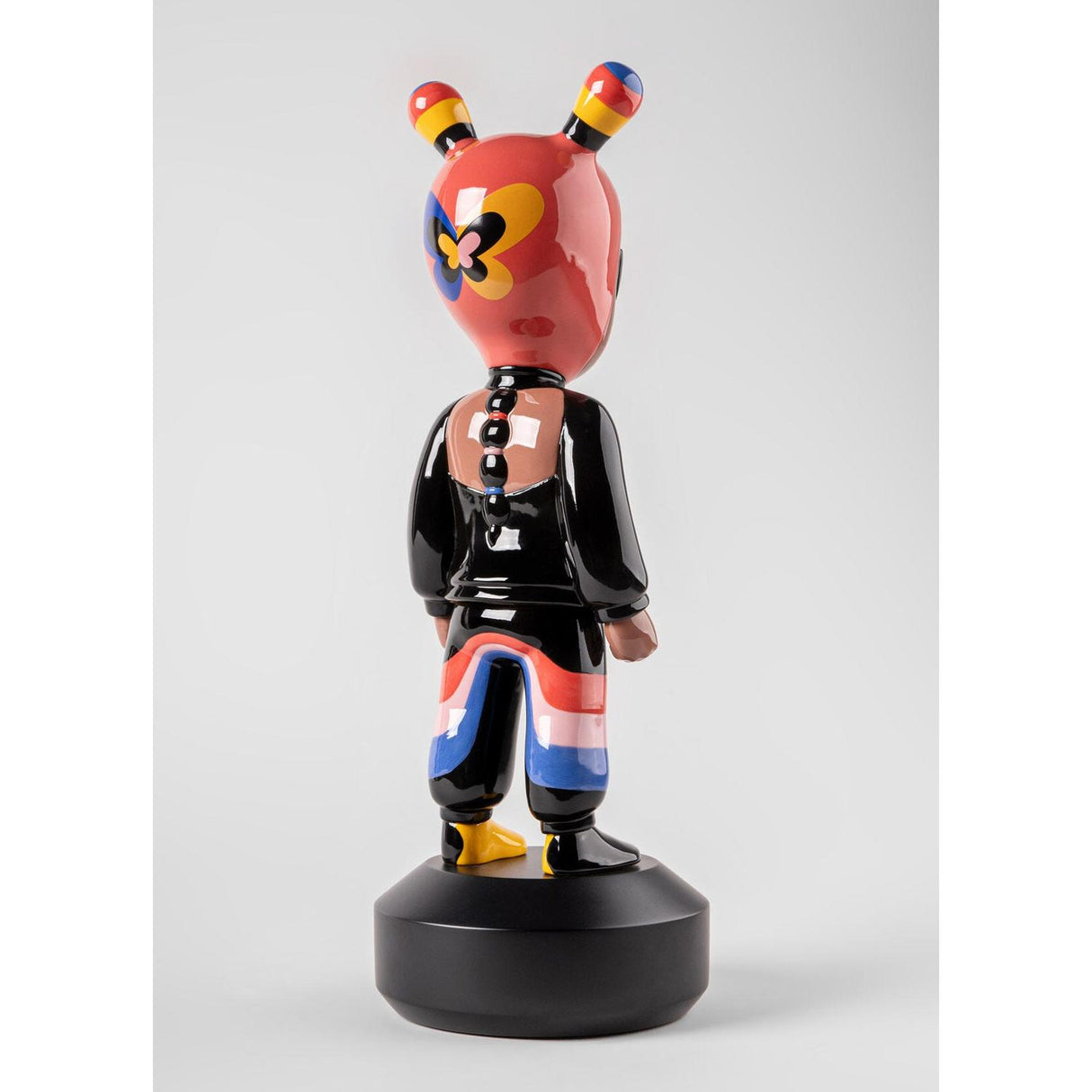 LLADRO' Scultura The Guest By Jade Purple Brown Big Serie Limitata 52x19cm Porcellana