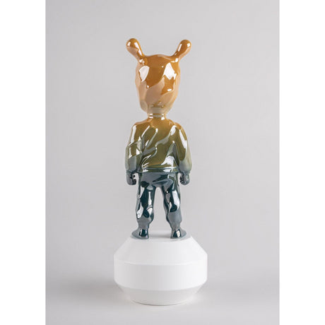 Lladró Scultura The Guest By Supakitch Modello Piccolo Serie Numerate 30x11cm Porcellana