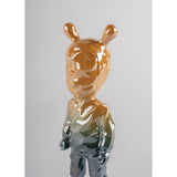 LLADRO' Scultura The Guest By Supakitch Modello Piccolo Serie Numerate 30x11cm Porcellana