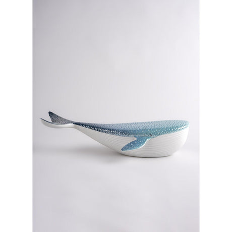 Lladró Figurina Scultura Balena 13x48cm Porcellana