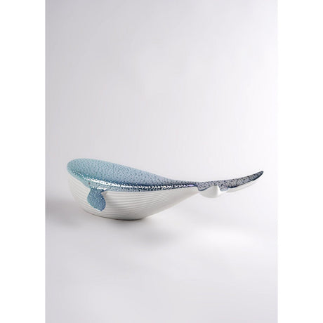 Lladró Figurina Scultura Balena 13x48cm Porcellana