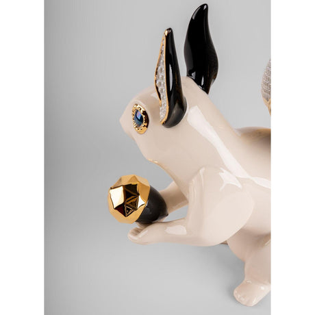 Lladró Scultura Scoiattolo Gioiello 22x23cm Porcellana
