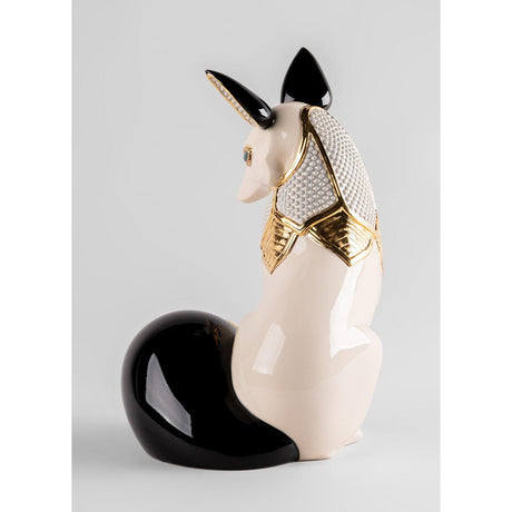 Lladró Scultura Volpe Gioiello 32x21cm Porcellana