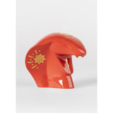 LLADRO' Scultura Il Serpente Rosso Oro 13x15cm Porcellana