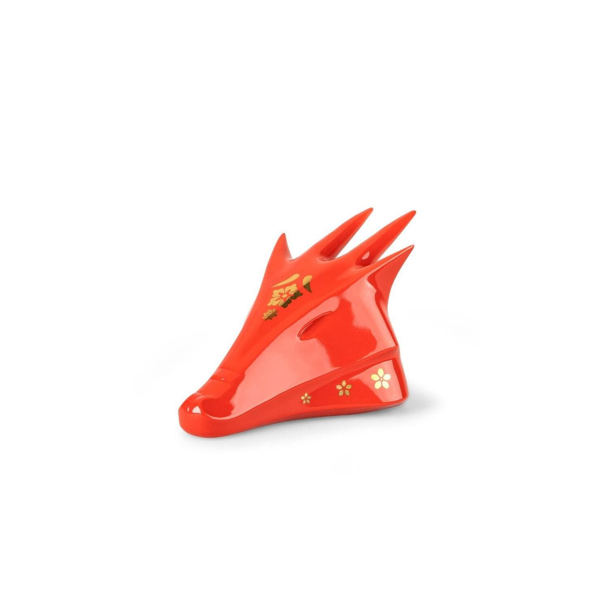 Lladró Scultura Il Drago Rosso Oro 13x16cm Porcellana