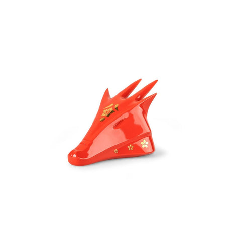 Lladró Scultura Il Drago Rosso Oro 13x16cm Porcellana