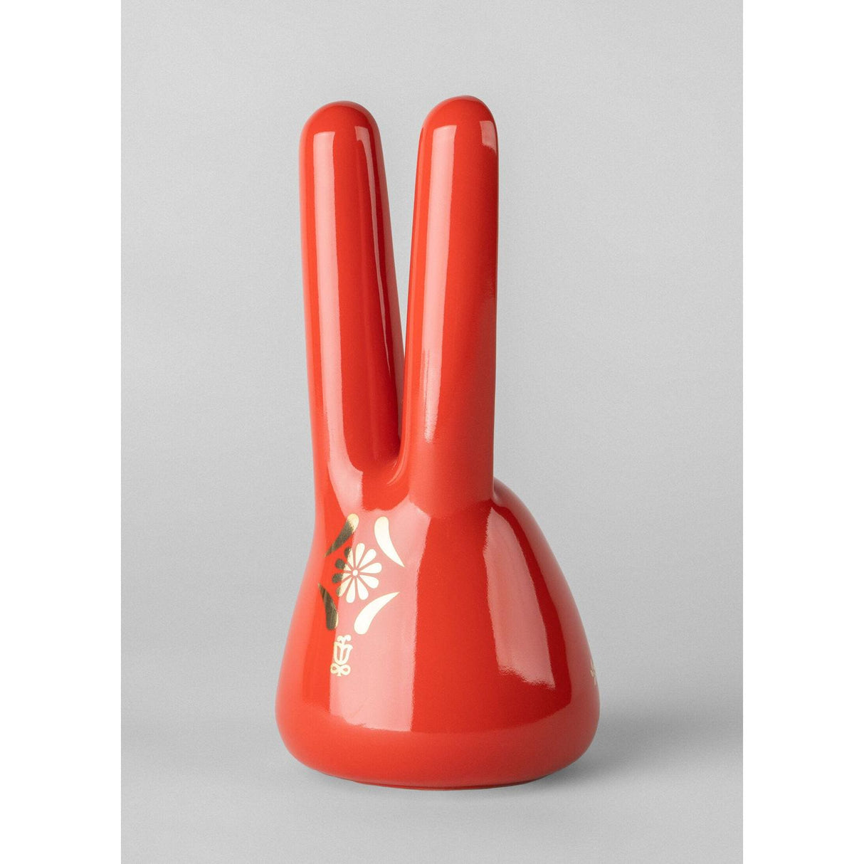Lladró Scultura Il Coniglio Rosso Oro 21x10cm Porcellana