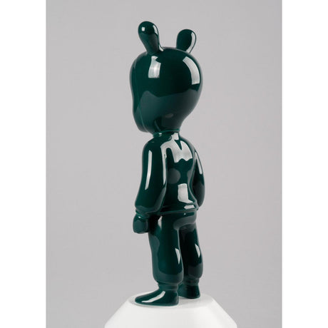 Lladró Scultura The Dark Green Guest Modello Piccolo 30x11cm Porcellana