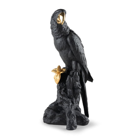 Lladró Scultura Ara Nero e Oro Serie Limitata 45x22cm Porcellana