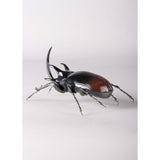 LLADRO' Figura Scarabeo Rinoceronte 12x26cm Porcellana
