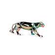 Lladró Scultura Pantera Iridescente 19x50cm Porcellana